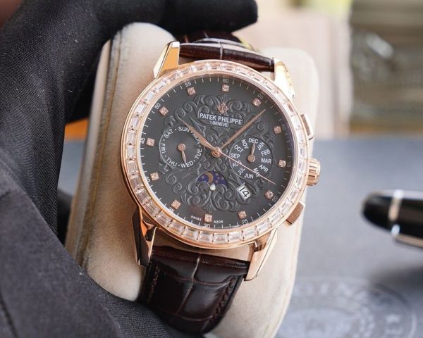 定番パテックフィリップ 偽物 グランドコンプリケーション レリーフ腕時計 3色 約42mm pap55941 - 画像 (7)