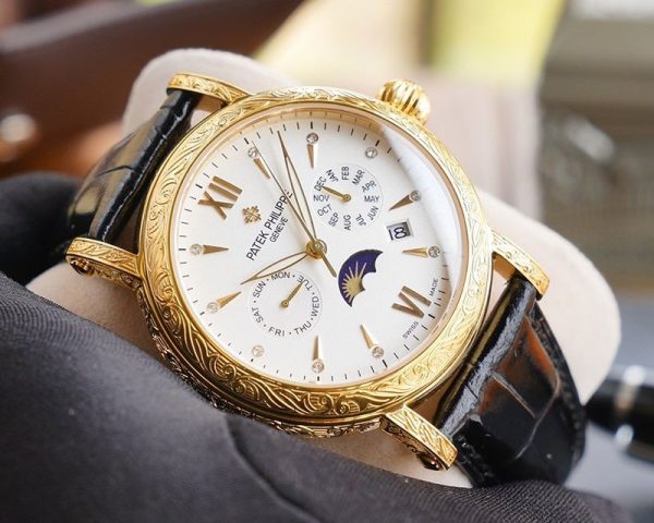秋冬新作パテックフィリップ コピー グランドコンプリケーション レリーフ腕時計 2色 約42mm pai50451 - 画像 (2)