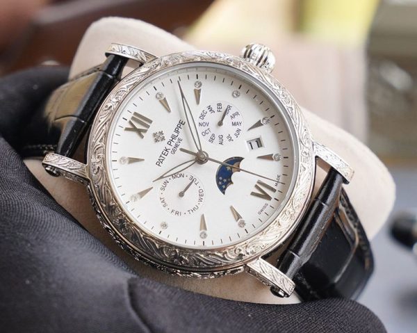 21AW新作パテックフィリップ 偽物 グランドコンプリケーション レリーフ腕時計 2色 約42mm paq31008 - 画像 (3)