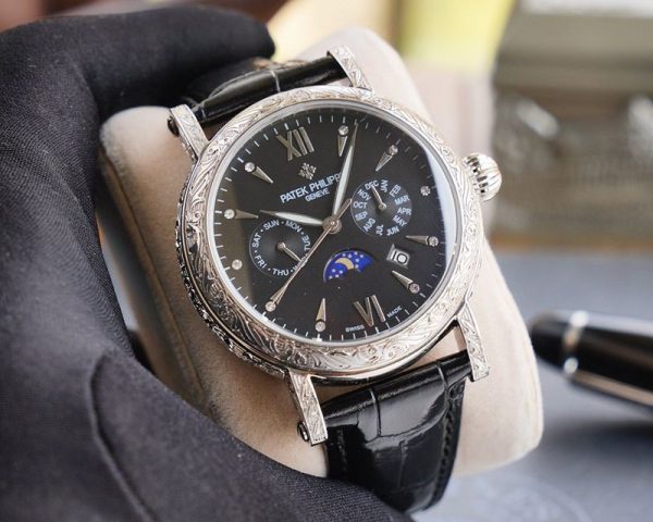 21AW新作パテックフィリップ 偽物 グランドコンプリケーション レリーフ腕時計 2色 約42mm paq31008 - 画像 (5)