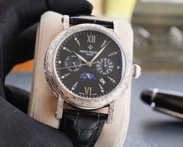 21AW新作パテックフィリップ 偽物 グランドコンプリケーション レリーフ腕時計 2色 約42mm paq31008 - 画像 (7)