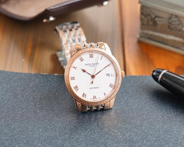 新作パテックフィリップ カラトラバ コピー レリーフ腕時計 2色 約40.0mm pat67702 - 画像 (3)