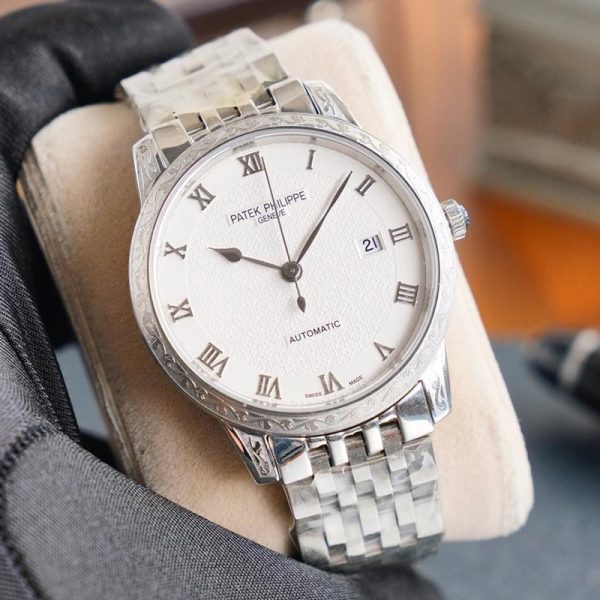 新作パテックフィリップ カラトラバ コピー レリーフ腕時計 2色 約40.0mm pat67702 - 画像 (9)