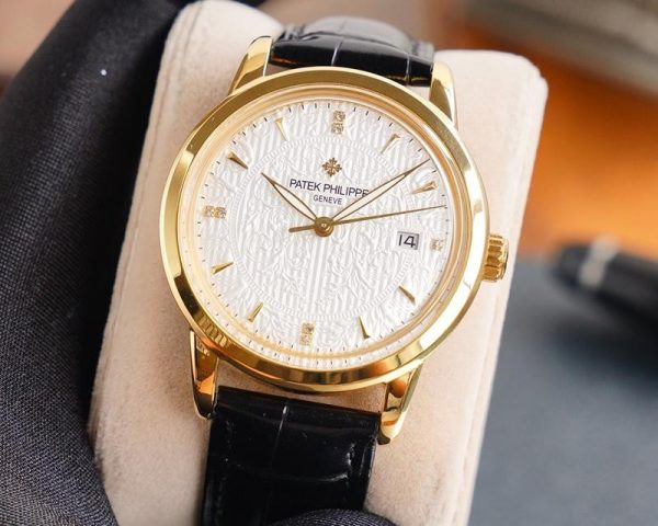 ☆超人気☆パテックフィリップ 偽物 カラトラバ レリーフ腕時計 約40.0mm paj12542 - 画像 (2)