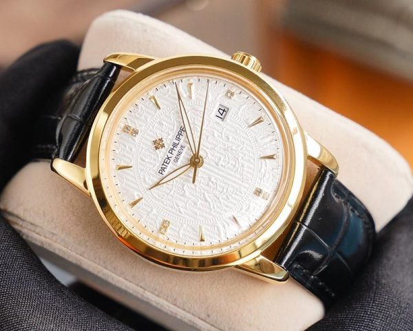 ☆超人気☆パテックフィリップ 偽物 カラトラバ レリーフ腕時計 約40.0mm paj12542 - 画像 (3)