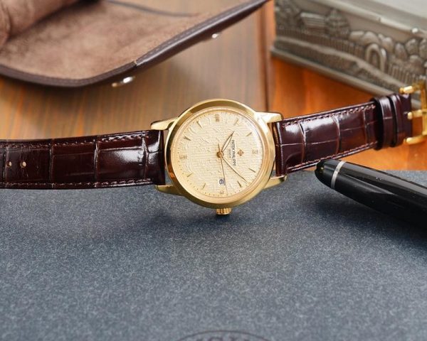 ☆超人気☆パテックフィリップ 偽物 カラトラバ レリーフ腕時計 約40.0mm paj12542 - 画像 (6)