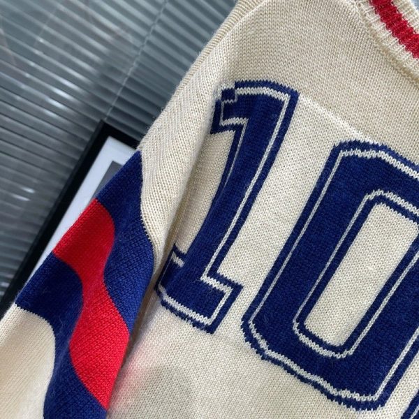 目を惹くカラー グッチ 100周年 セーター ウール コピー トップス ロゴ プレタ gur83620 - 画像 (9)