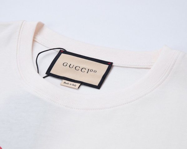 一目惚れ♪【グッチ】100周年 限定コレクション コットン Tシャツ 偽物 gul34145 - 画像 (3)