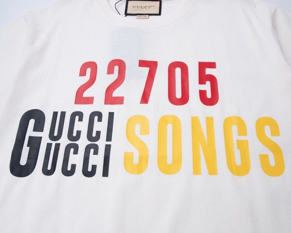 一目惚れ♪【グッチ】100周年 限定コレクション コットン Tシャツ 偽物 gul34145 - 画像 (4)