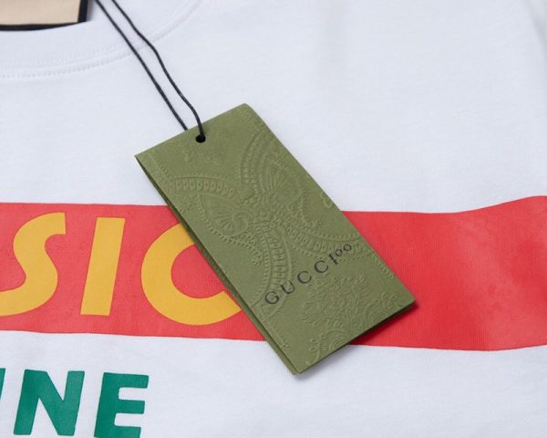 争奪戦 【100周年記念】グッチ ◇ コットン ロゴTシャツ 偽物 gux96442 - 画像 (6)