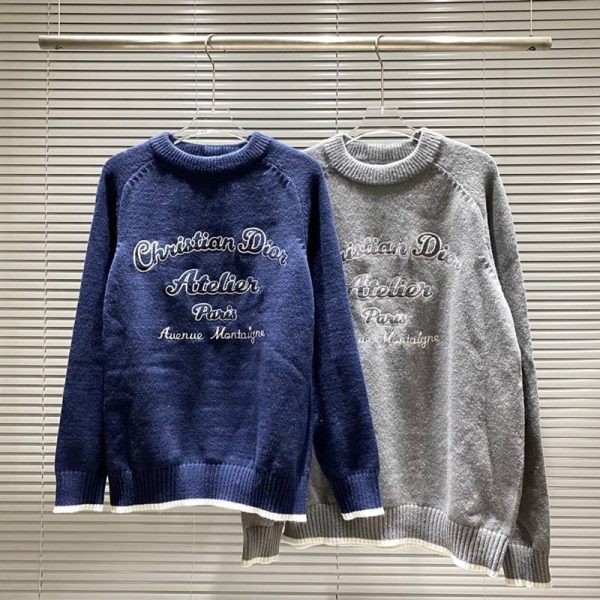 可愛い【ディオール】21/22aw新作 リバーシブル クルーネック セーター des26347 - 画像 (9)