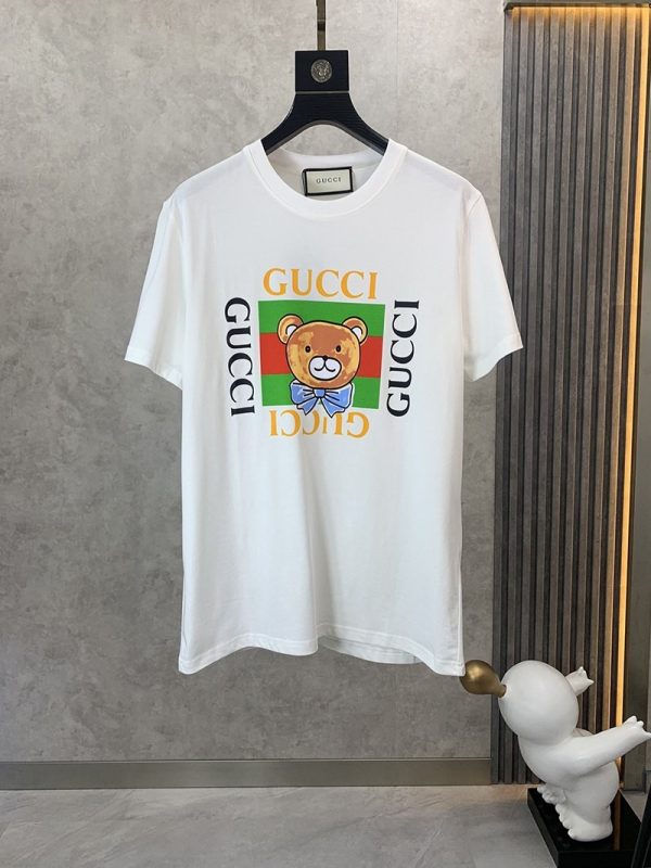 可愛い グッチ コットン Tシャツ 半袖 スーパーコピーロゴ guv10858 - 画像 (2)