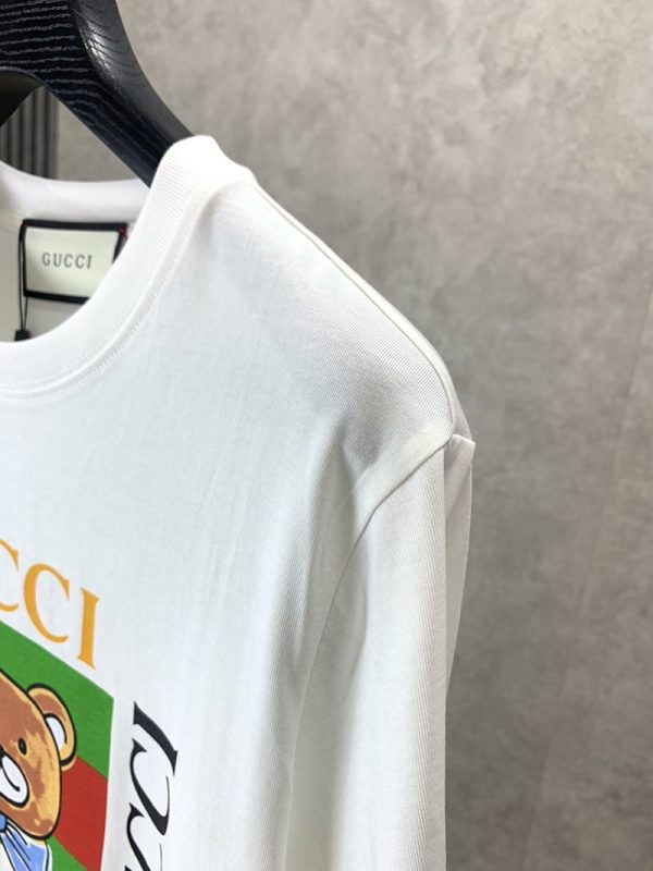 可愛い グッチ コットン Tシャツ 半袖 スーパーコピーロゴ guv10858 - 画像 (4)