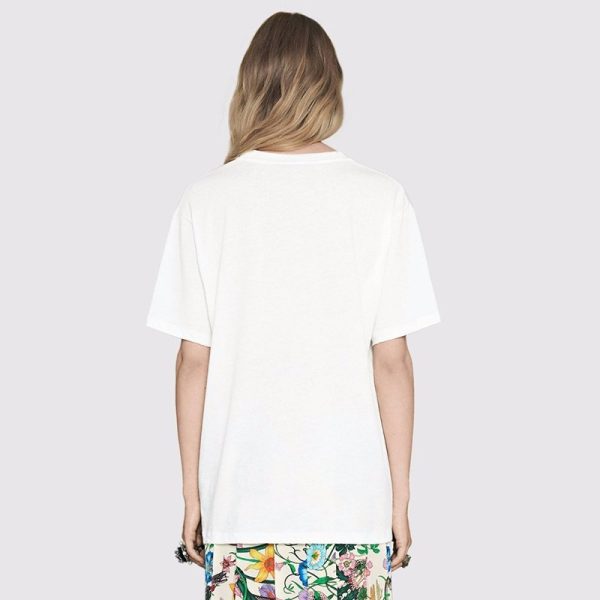 大人気!!新色 ☆グッチ☆ ばなにゃプリント オーバーサイズTシャツ偽物 gub49687 - 画像 (4)