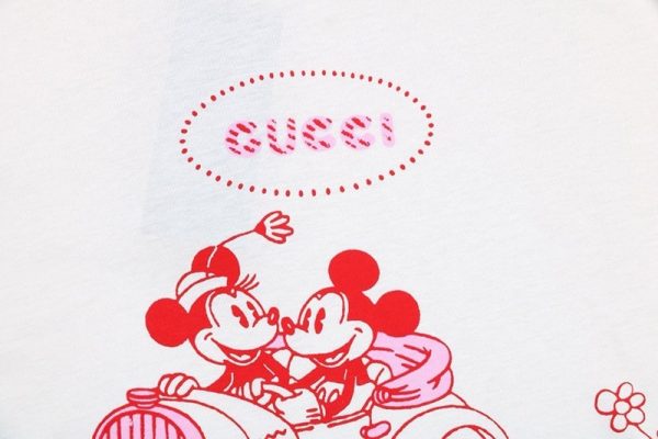 欲しい♡超限定♪グッチ コットン Tシャツ 偽物 半袖 ロゴ gux71179 - 画像 (4)