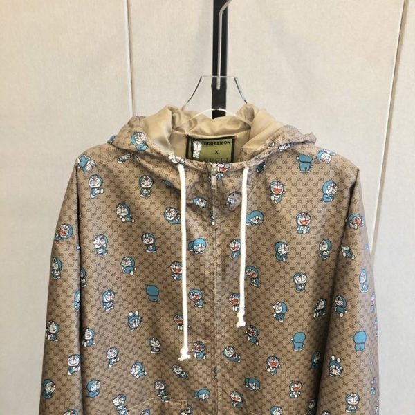 大人気!!新色 DORAEMON x グッチ コラボ★ナイロン GG ジャケット コピー guu79217 - 画像 (2)