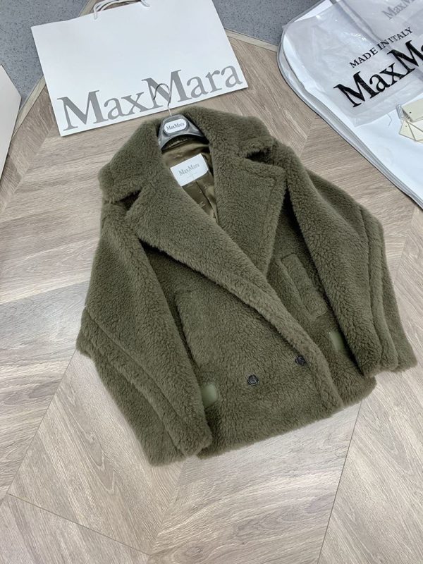 ★日本!!人気！マックスマーラ テディベア アイコン ジャケット 偽物 グリーン mak71891 - 画像 (2)