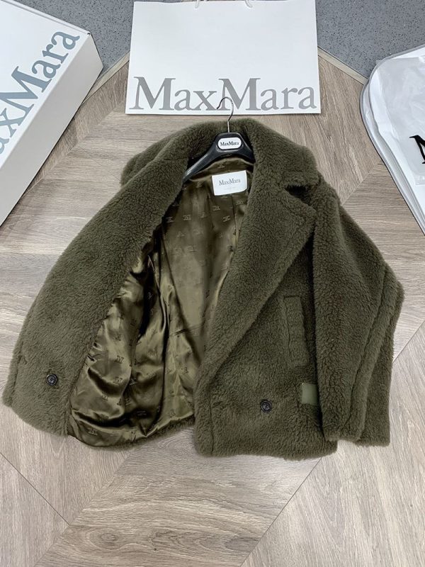 ★日本!!人気！マックスマーラ テディベア アイコン ジャケット 偽物 グリーン mak71891 - 画像 (6)