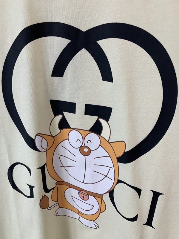 大人気!!新色 ドラえもんx グッチ コピー オーバーサイズ Tシャツ gua20251 - 画像 (5)