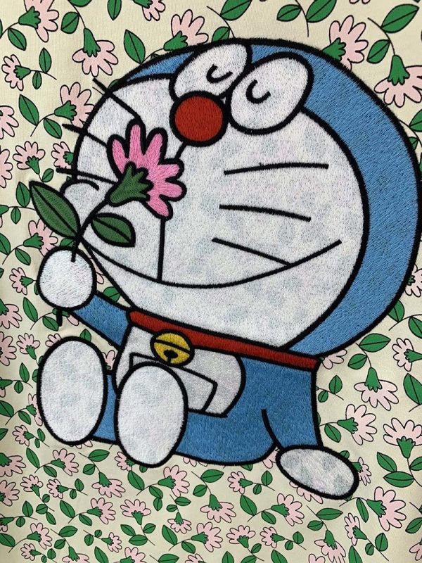 《大人気》ドラえもんx グッチ コピー オーバーサイズ Tシャツ guh99279 - 画像 (5)
