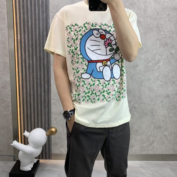 《大人気》ドラえもんx グッチ コピー オーバーサイズ Tシャツ guh99279 - 画像 (9)