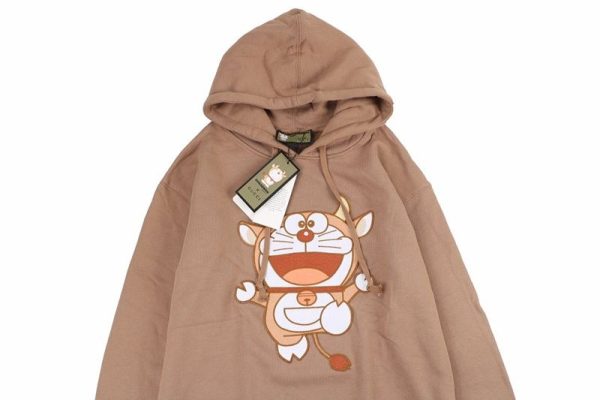 争奪戦 ドラえもん X グッチ コピー フード付きスウェットシャツ guu26925 - 画像 (2)