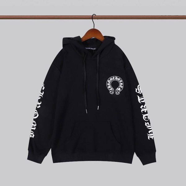 欲しい♡超限定♪クロムハーツパーカー コピー ホースシュー&フローラルクロス 2色 Kuk01644 - 画像 (2)