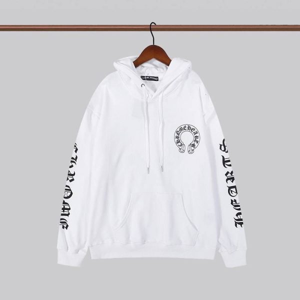 欲しい♡超限定♪クロムハーツパーカー コピー ホースシュー&フローラルクロス 2色 Kuk01644 - 画像 (4)