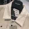 サンローラン 偽物 デニムスタイル ボタンジャケット スムースレザー 529949YC2OC100 - 画像 (3)