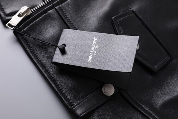 目を惹くカラーサンローラン 偽物 デニムスタイル ボタンジャケット スムースレザー Sau84153 - 画像 (7)