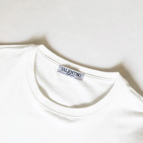 関税込 ヴァレンティノ Tシャツ コピー VLTN コットンロゴ Vug98960 - 画像 (9)