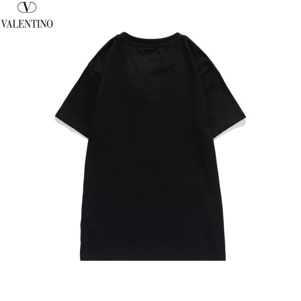 関税込ヴァレンティノ Tシャツ 偽物 VLTN コットンロゴ Tシャツ 2色 Vua65573 - 画像 (4)