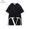 関税込ヴァレンティノ Tシャツ 偽物 VLTN コットンロゴ Tシャツ 2色 Vua65573 - 画像 (5)