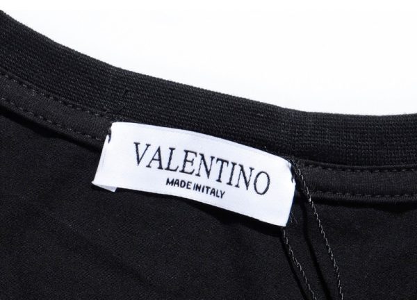 関税込ヴァレンティノ Tシャツ 偽物 VLTN コットンロゴ Tシャツ 2色 Vua65573 - 画像 (8)