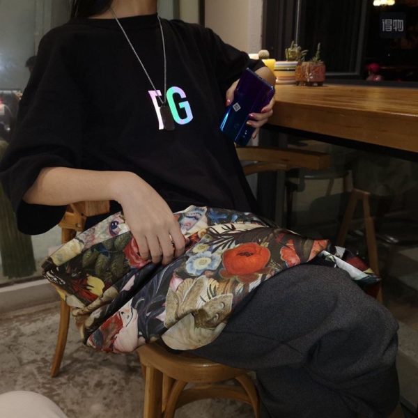 人気急上昇フィアオブゴッド FG Tシャツ 偽物 ブラック fip40677 - 画像 (4)