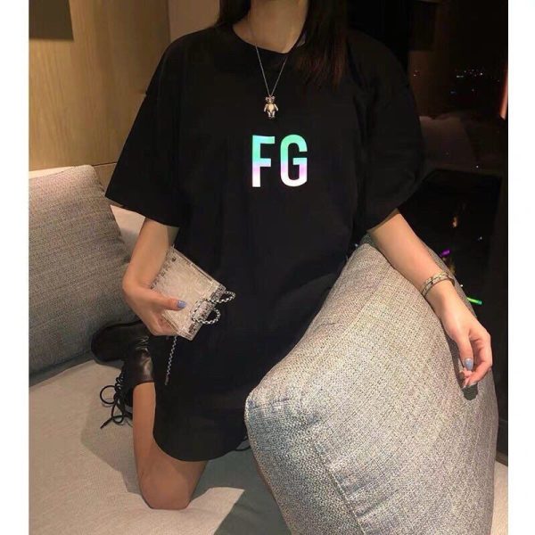 人気急上昇フィアオブゴッド FG Tシャツ 偽物 ブラック fip40677 - 画像 (5)
