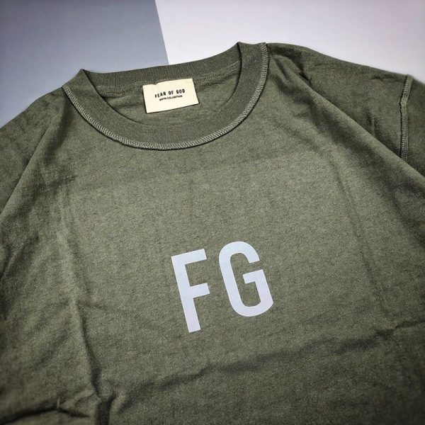 超希少！フィアオブゴッド FG Tシャツ 偽物 グリーン fit11955 - 画像 (5)
