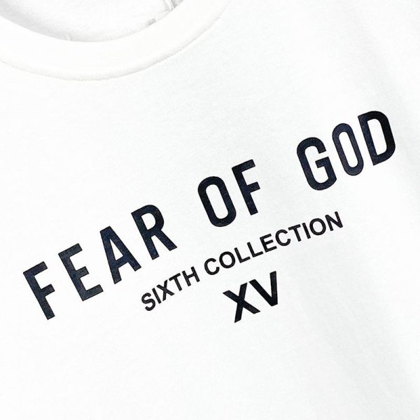 新作フィアオブゴッド SIXTH COLLECTION Tシャツ 偽物 ホワイト fib65369 - 画像 (3)
