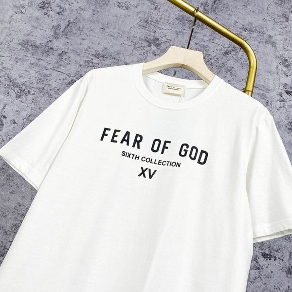 新作フィアオブゴッド SIXTH COLLECTION Tシャツ 偽物 ホワイト fib65369 - 画像 (5)