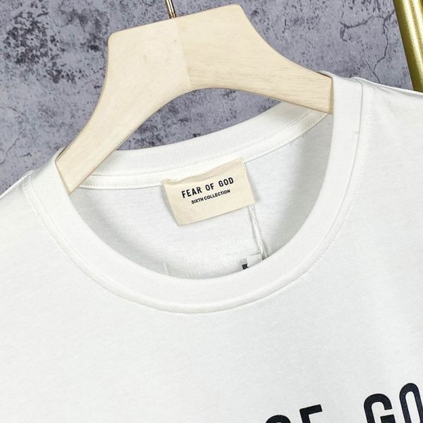 新作フィアオブゴッド SIXTH COLLECTION Tシャツ 偽物 ホワイト fib65369 - 画像 (6)