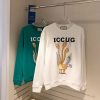 春もの新作 【グッチ】Freya Hartas ICCUG コピープリント フーディー guq49627 - 画像 (2)