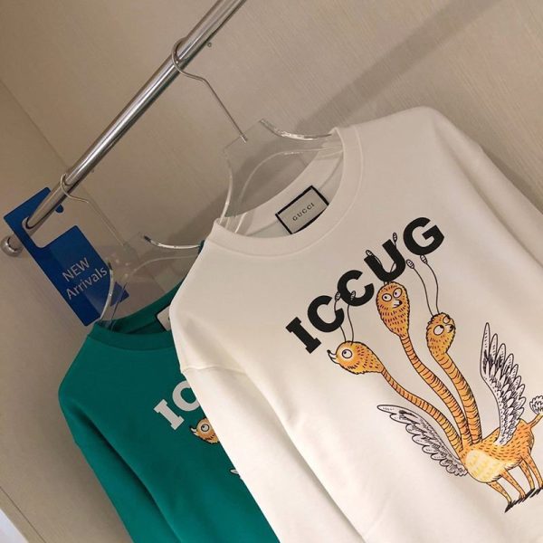 春もの新作 【グッチ】Freya Hartas ICCUG コピープリント フーディー guq49627 - 画像 (3)