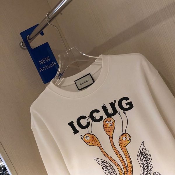 春もの新作 【グッチ】Freya Hartas ICCUG コピープリント フーディー guq49627 - 画像 (6)