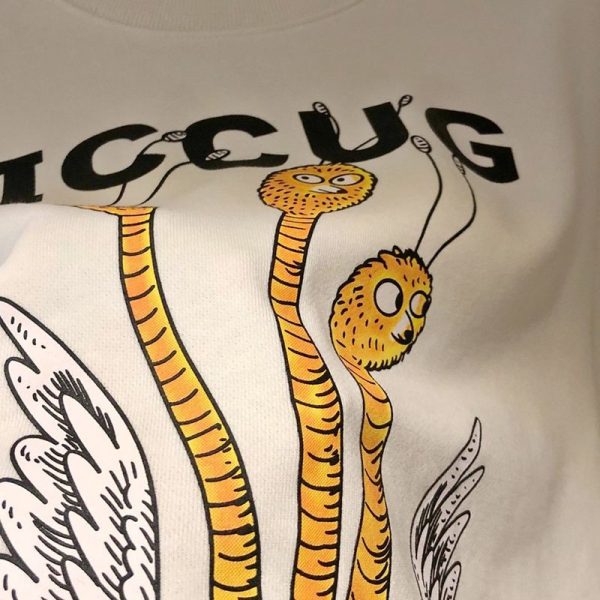 春もの新作 【グッチ】Freya Hartas ICCUG コピープリント フーディー guq49627 - 画像 (7)