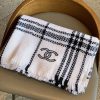 希少色 シャネル ストール ウール シルク カシミヤ CC 偽物 shw80199 - 画像 (2)