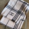希少色 シャネル ストール ウール シルク カシミヤ CC 偽物 shw80199 - 画像 (4)