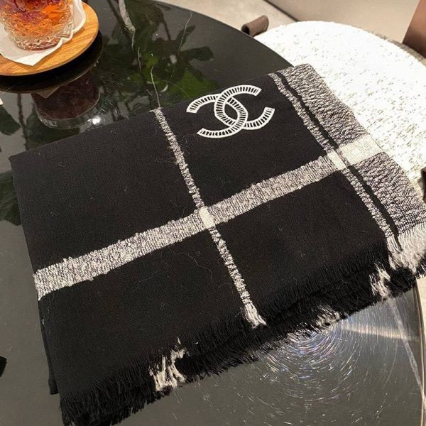 21AW 定番人気 シャネル ストール ウール偽物 シルク カシミヤ CC shl82275 - 画像 (4)