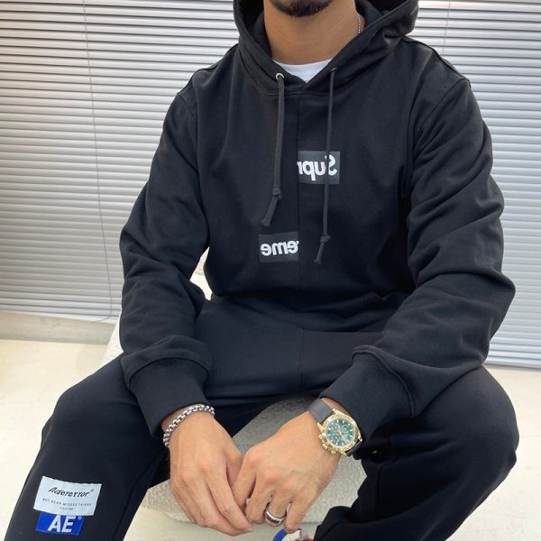 超話題! シュプリーム x コムデギャルソン コピー★box logo ボックスロゴパーカー shf84865 - 画像 (3)