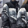 ★日本!!人気！ヌプシ 偽物 シュプリーム ノースフェイス ダウン レザーダウンジャケット Shd08554 - 画像 (3)