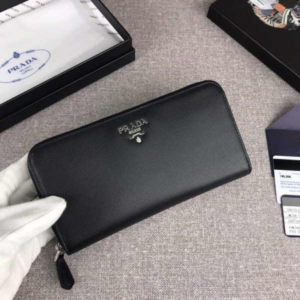 セール新作 高品質♪♪♪プラダ ファスナー付長財布 長財布 pue02749 - 画像 (5)